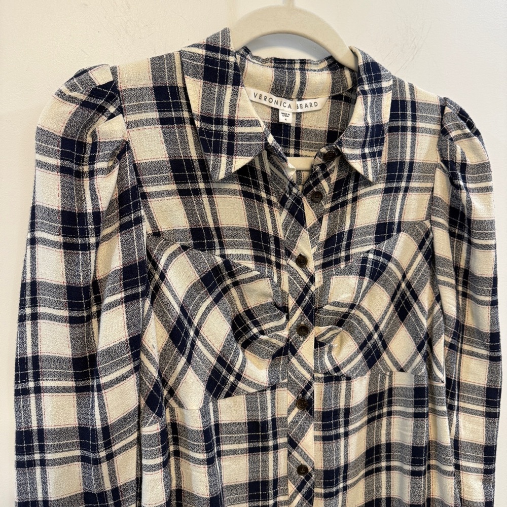 VERONICA BEARD | Candice Plaid Long Sleeve Shirt - Picture 9 of 11